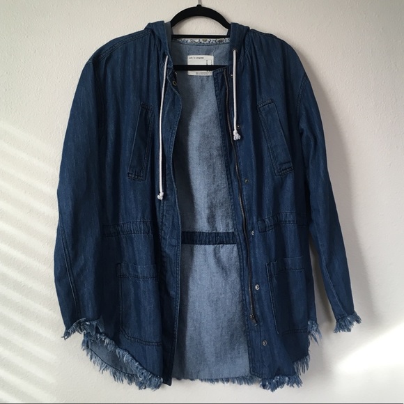 life in progress Jackets & Blazers - Life in Progress Long Denim Jacket